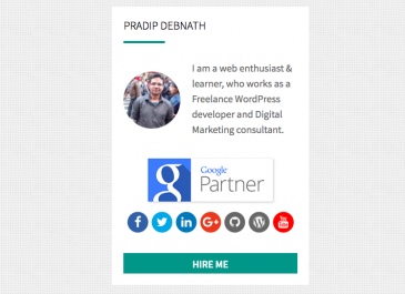 Owner Info Widget WordPress Plugin Portfolio