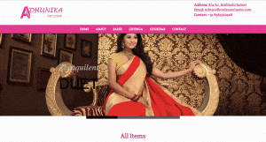 Boutique Website Layout Sample