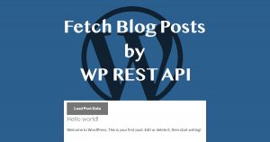 Fetch Blog Posts by WP REST API Tutorial